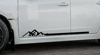 Mountain Stripe Rocker Panel Decal vinyl sticker past op 4runner tacoma Subaru