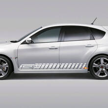 Zijstrook Vinyl Decal Kit voor Subaru Impreza Hatchback WRX STI 2007-2012_2