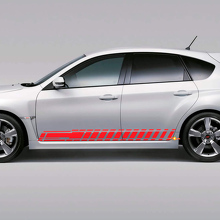 Ruitmotief Zijstrepen Vinyl Decal Kit voor Subaru Impreza Hatchback WRX STI 2007-12_3