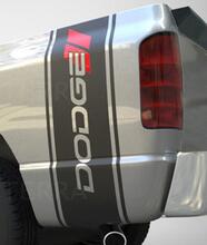 Dodge Hash Ram 1500 2500 3500 TRUCK bed box stripe sticker vinyl Sticker Graphic 4