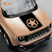 2015-2018 Jeep Renegade vinyl motorkap sticker sticker afbeelding 3