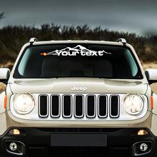 Mountain Graphic Voorruit Vinyl Sticker Decal voor Jeep Renegade 3