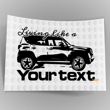 Living Like a Logo Grafische Vinyl Decal Sticker voor Jeep Renegade 3