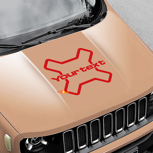 Logo Vinyl Grafische Decal Sticker Motorkap Zijde Camouflage voor Jeep Renegade