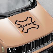 Logo Vinyl Grafische Decal Sticker Motorkap Zijde Camouflage voor Jeep Renegade 3