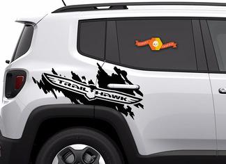 Jeep Renegade Cherokee Trailhawk TrailHawk Side Splash-logo grafische vinylsticker