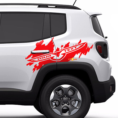 Trailhawk Side Splash Logo Grafische Achterdeur Zijvinylsticker Decal voor Jeep Renegade Cherokee
