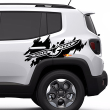 Trailhawk Side Splash Logo Grafische Achterdeur Zijvinylsticker Decal voor Jeep Renegade Cherokee 3