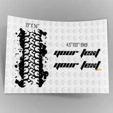 Bandenprofiel Aangepaste Tekst Motorkap Vinyl Decal Kit voor Jeep Wrangler_3