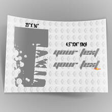Spatborden met Aangepaste Lettering Motorkap Vinyl Decal voor Jeep Wrangler_2