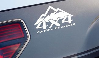 4x4 OFF ROAD Mountain Decal Sticker Embleem Racing Truck Logo Past op: Dodge
