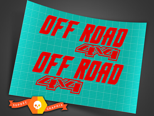Offroad 4x4 Universele Vinyl Decal Sticker