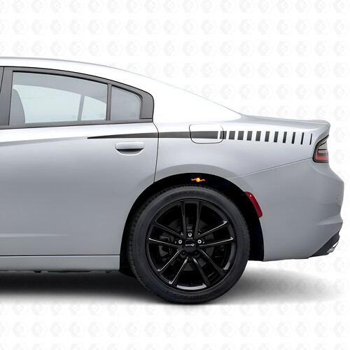 Dunne Accent Strobe Strepen Bedside Vinyl Decal Sticker voor Dodge Charger 2015-2026