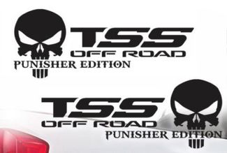 Toyota TSS Truck Off-Road Racing Tacoma Tundra De Punisher Sticker Vinyl Decals