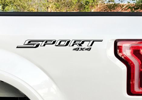 Ford F150 Sport 4X4 Stickers Zijdecal 2015 2016 2 Decals Vinyl Gesneden Sticker 2
