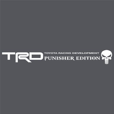 TRD Punisher Edition Voorruit Vinyl Decal Sticker voor Toyota Tundra