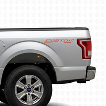 CUSTOM 4x4 Omlijnde Letters Vinyl Decal Sticker voor Ford F-150 2015-2016_4