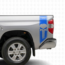 TRD Punisher verticale strepen bedzijde vinyl decal sticker voor Toyota Tundra 2016-2017_2