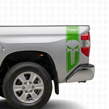 TRD Punisher verticale strepen bedzijde vinyl decal sticker voor Toyota Tundra 2016-2017_3