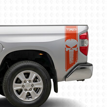 TRD Punisher verticale strepen bedzijde vinyl decal sticker voor Toyota Tundra 2016-2017_4