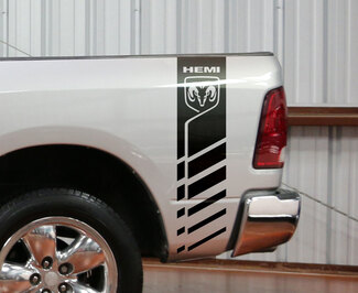 Dodge Ram 1500 2500 3500 Hemi 4x4 Decal Truck Bed Stripe Vinyl Sticker Racing D5 1