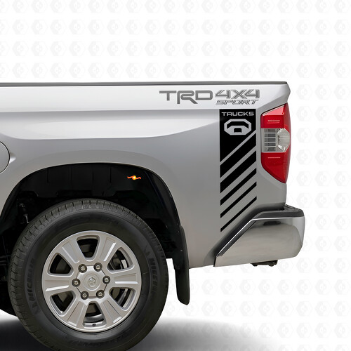 TRD 4x4 Sport Racing Strepen Vinyl Sticker voor Toyota Tundra 2016-2017