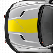 Op maat gemaakte letteromtrek motorkapstrepen vinylstickers voor Dodge Ram_6