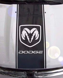Truck vinyl sticker race streep Dodge Ram motorkap logo mopar hemi Rebel Srt Srt8