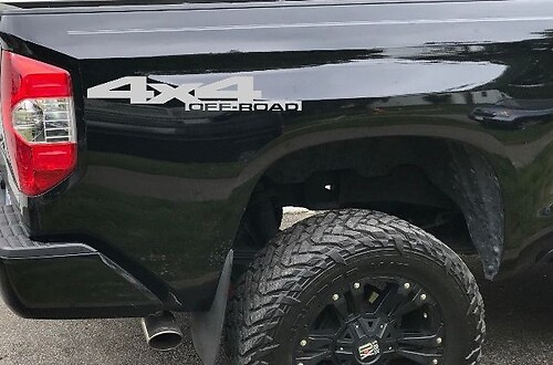TRD Decals Vinyl Stickers 4x4 off-road Graphics Toyota Tundra Tacoma Truck kleur