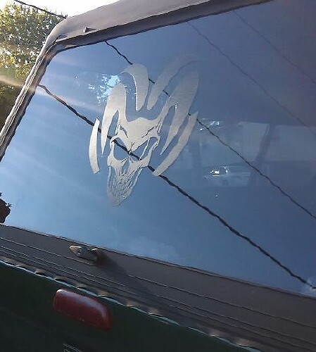 Paar Truck vinyl sticker aangepaste stickers Dodge Ram grafische schedel Hemi Mopar rt