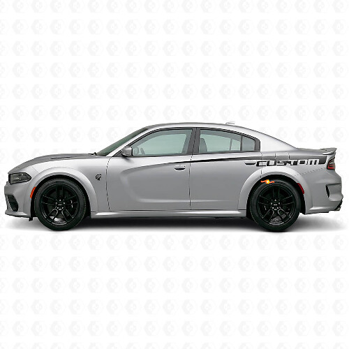 Aangepaste zijstreep vinylsticker voor Dodge Charger Electric