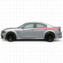 Aangepaste zijstreep vinylsticker voor Dodge Charger Electric_3