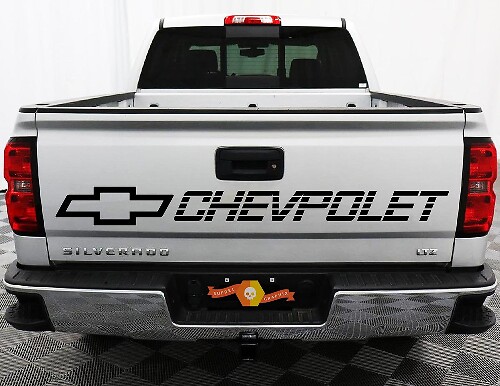 Chevy Lettering Achterklep Vinyl Decal voor Chevrolet Silverado