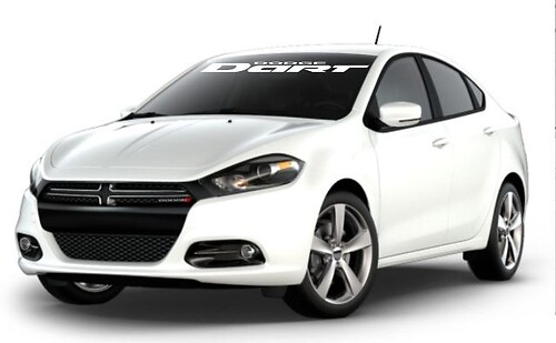 Merkschrift Voorruit Vinyl Decal Sticker voor Dodge Dart