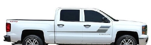 Accent Outline Strepen Zij Vinyl Decal Sticker voor Chevrolet Silverado 2013-2020