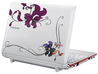 Laptop bloemen sticker sticker