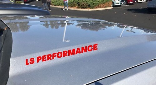 LS Performance motorkap vinyl decal sticker voor Pontiac GTO