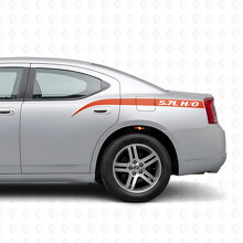 5.7L H/O Gebogen Strepen Zij Vinyl Decal Sticker voor Dodge Charger 2006-2010_4