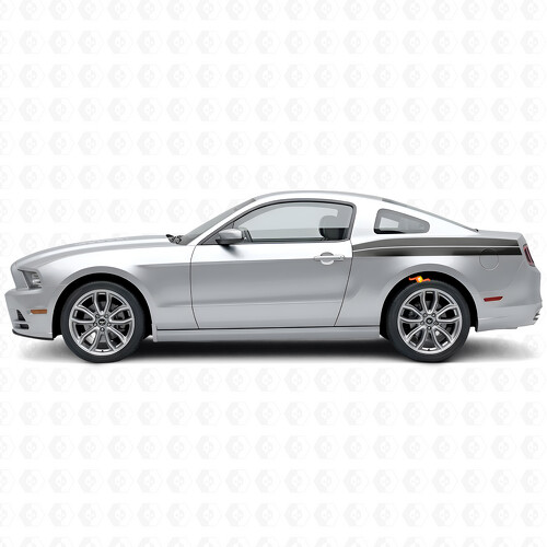 Dubbele Strepen Zijvinyl Decals Kit voor Musclecar Musclecarmodel 2010-14