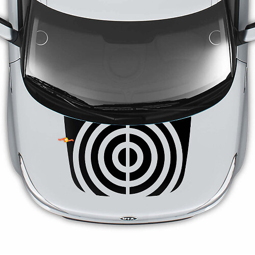 Motorkap Cirkel Decal Wrap Vinyl Decal Sticker voor Kia Soul