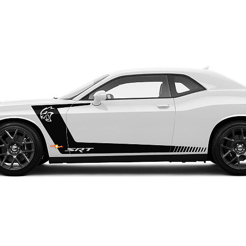 Hellcat srt c strepen accent voor Dodge Challenger
