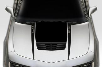 Chevrolet Camaro (2010-2015) Aangepaste vinyl stickerset - Rs Hood Spears
