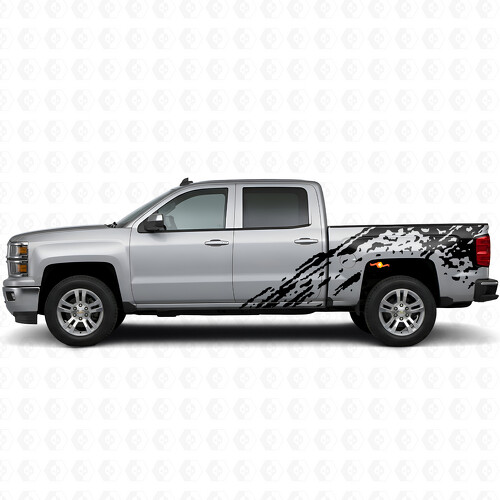 Modderspatbord Zijvinyl Sticker voor Chevrolet Silverado 2014-2017