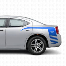 Aangepaste Stroboscoop Klauwstijl Streep Bedzijde Vinyl Decal Sticker voor Dodge Charger 2006-2010_2