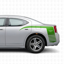 Aangepaste Stroboscoop Klauwstijl Streep Bedzijde Vinyl Decal Sticker voor Dodge Charger 2006-2010_3