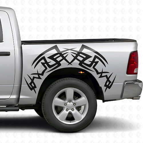 Tribal Bed Side Vinyl Decal Kit voor Dodge Ram 1500/2500 2009-2018