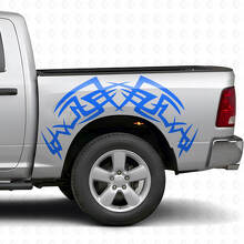Tribal Bed Side Vinyl Decal Kit voor Dodge Ram 1500/2500 2009-2018_2