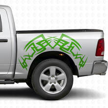 Tribal Bed Side Vinyl Decal Kit voor Dodge Ram 1500/2500 2009-2018_3