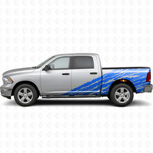 Vinylsticker zijpaneel in verweerde stijl voor Dodge Ram 2500_2