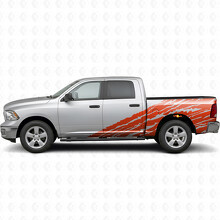 Vinylsticker zijpaneel in verweerde stijl voor Dodge Ram 2500_4
